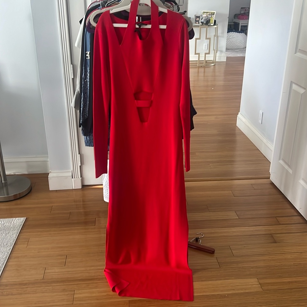 Red gown